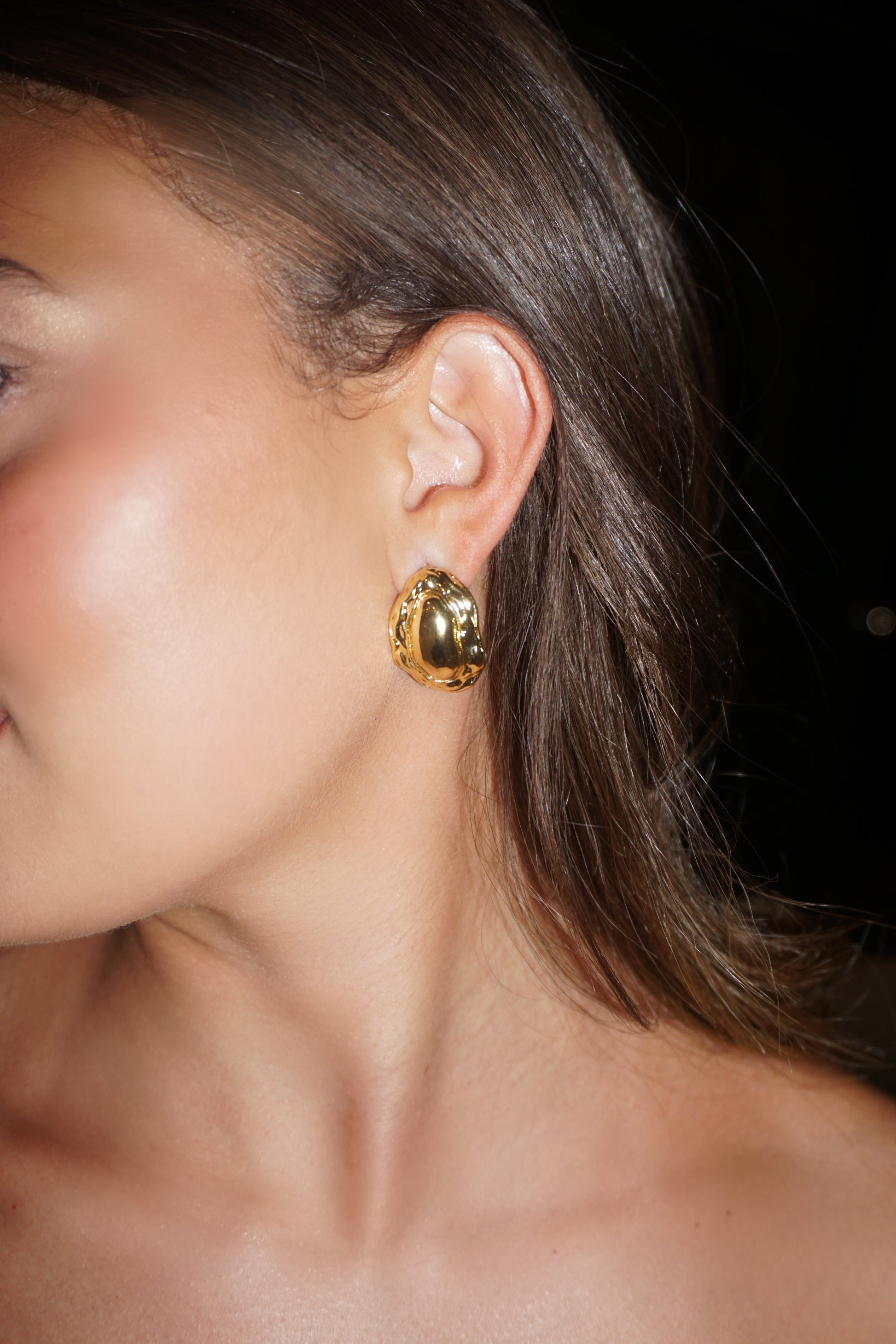 Golden Spark Chunky Earrings