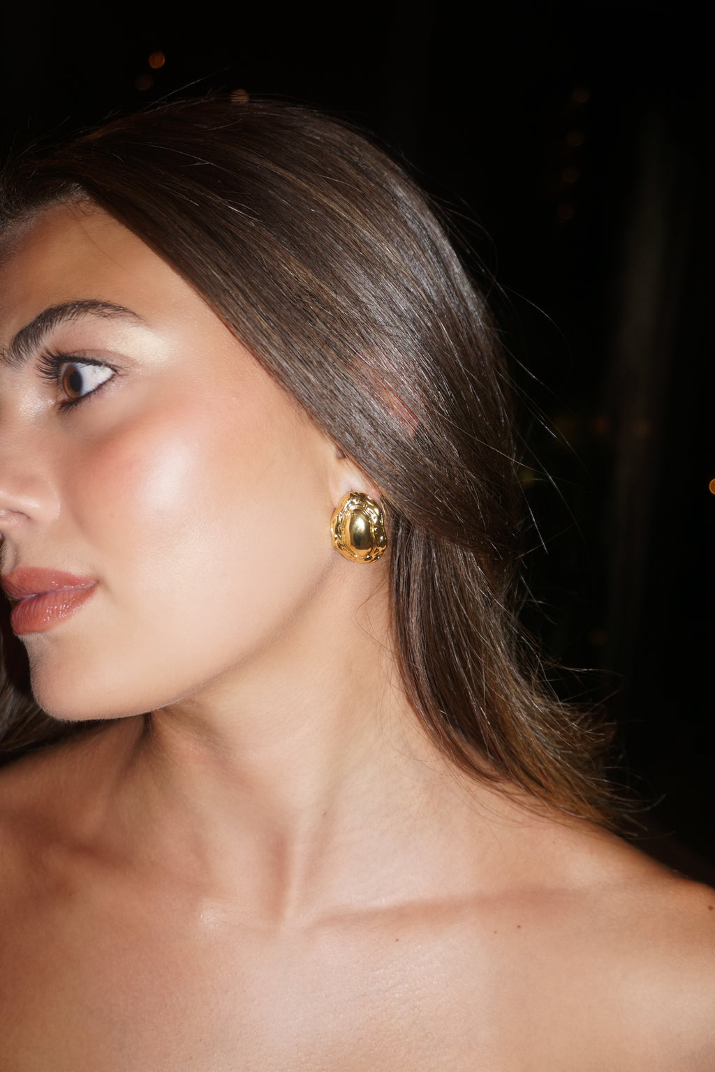 Golden Spark Chunky Earrings