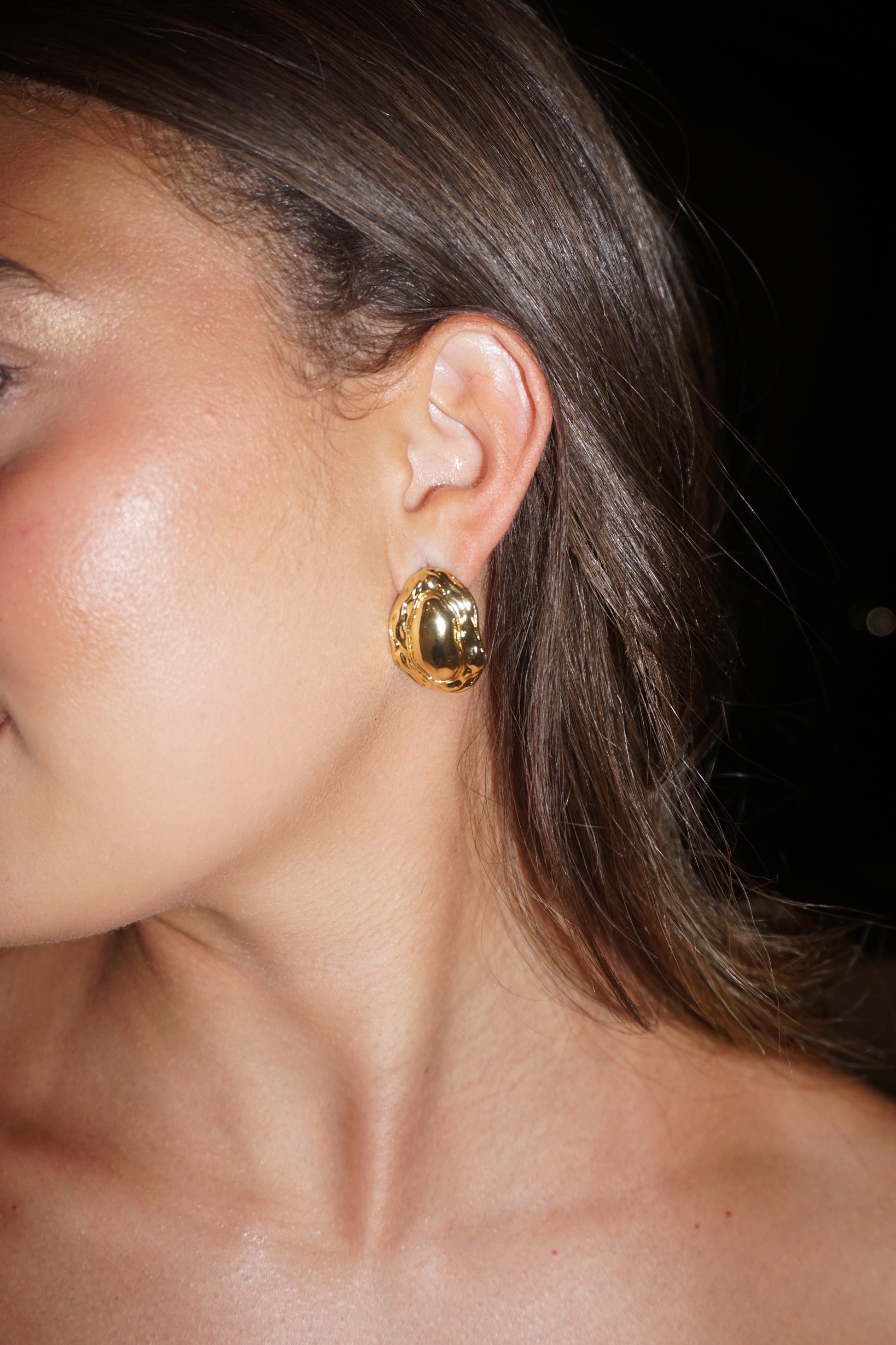 Golden Spark Chunky Earrings