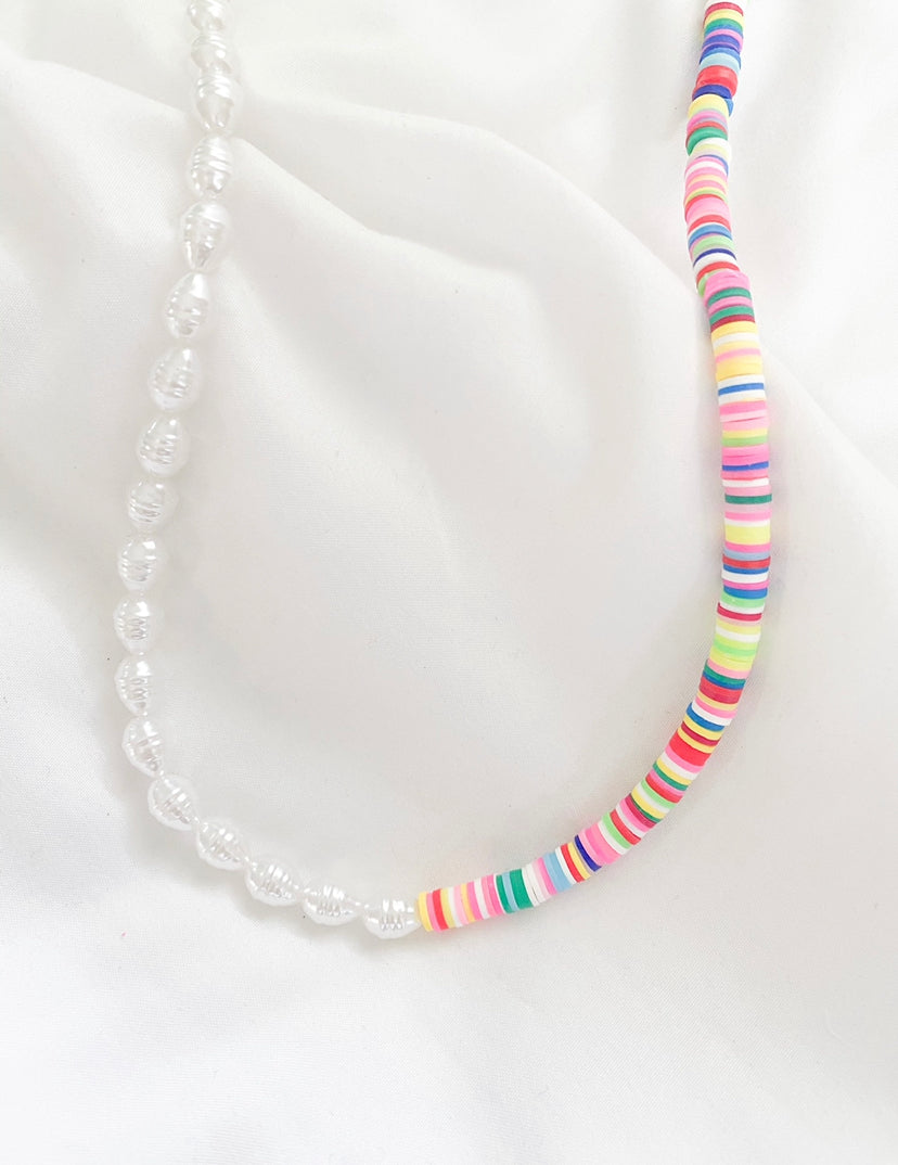 Pearl Disc Necklace